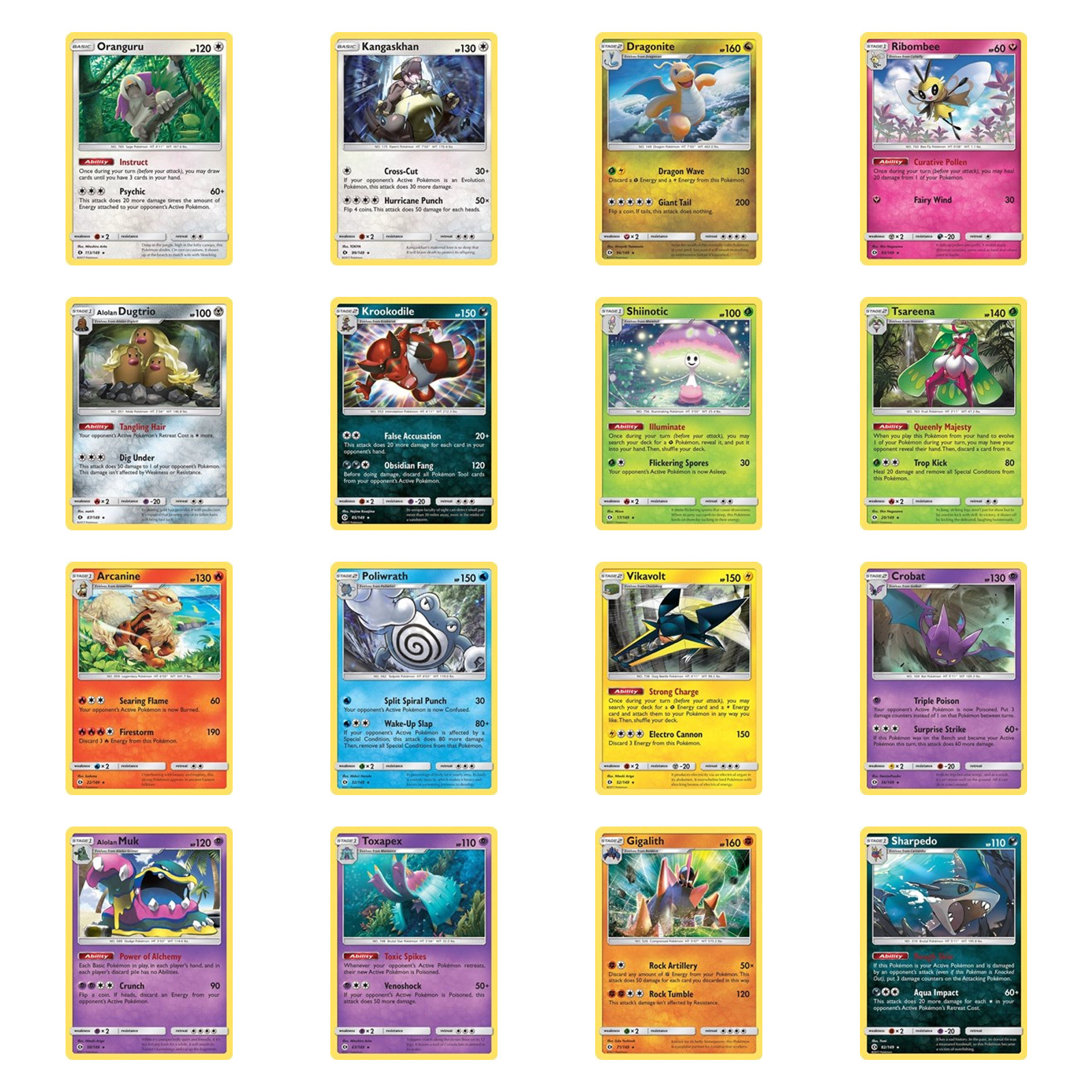 Pokemon - Sun and Moon Base Set - Holo Rare - Multibuy Discount
